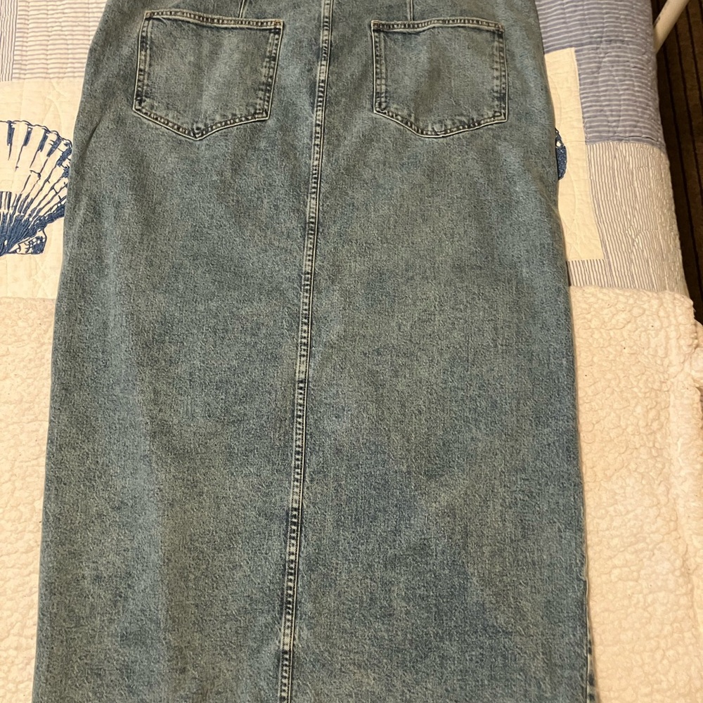 Denim Maxi Skirt